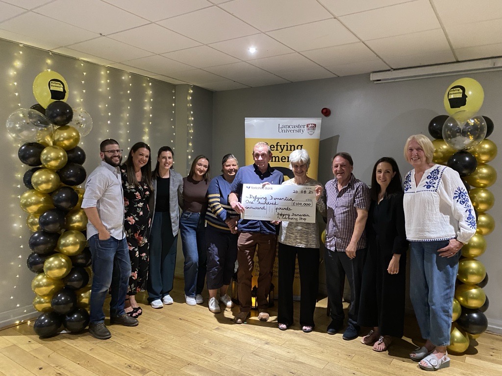 Defying Dementia team with supporters