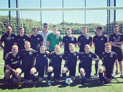 Alumni team from Jacques Browne memorial game