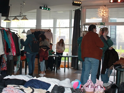Clothes swap in the Pendle Rooms