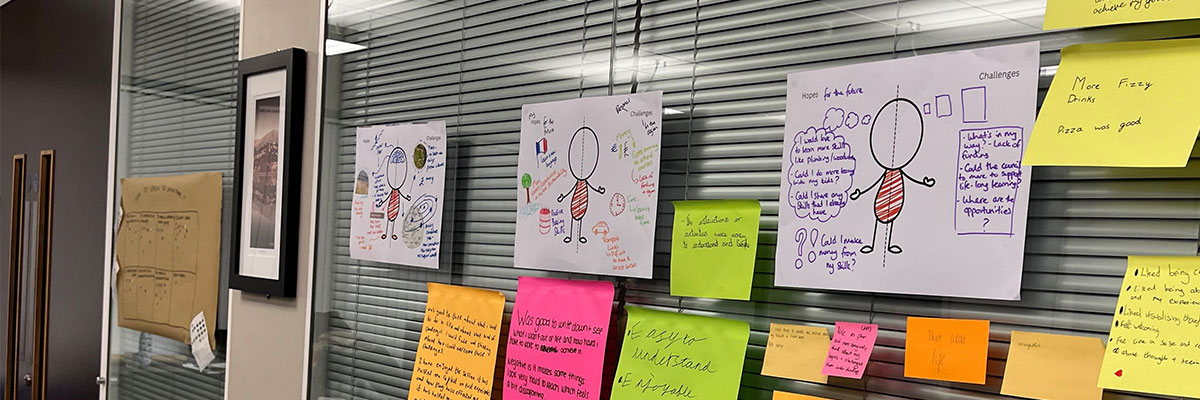 Display board with posters