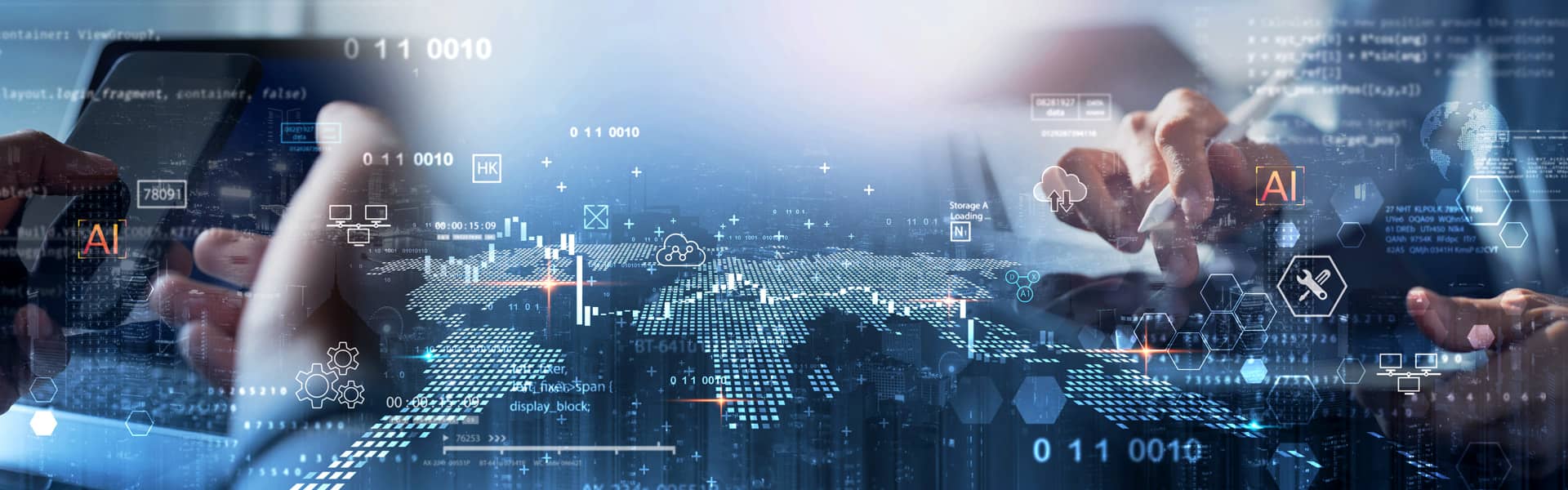 Blue decorative Cyber Picture