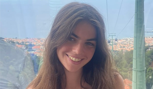 Image of student Alice sat on a gondola