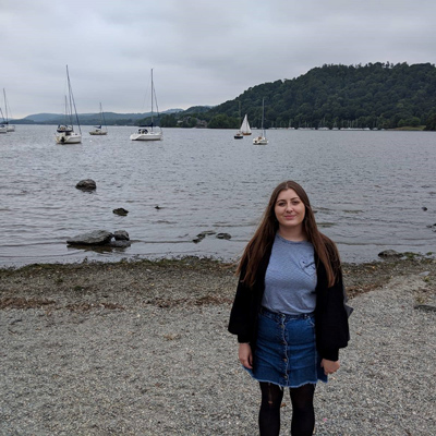 Digital Ambassador Charlotte standing by a lake