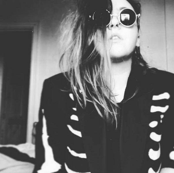 Black and white headshot of a female student