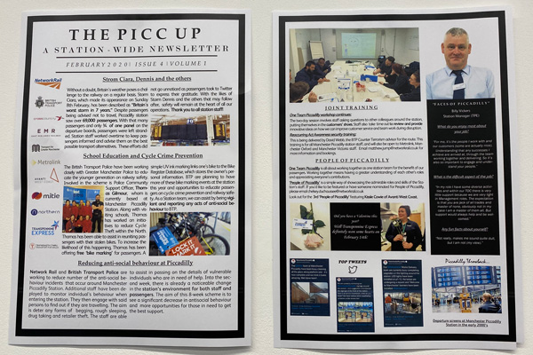 A printed newsletter