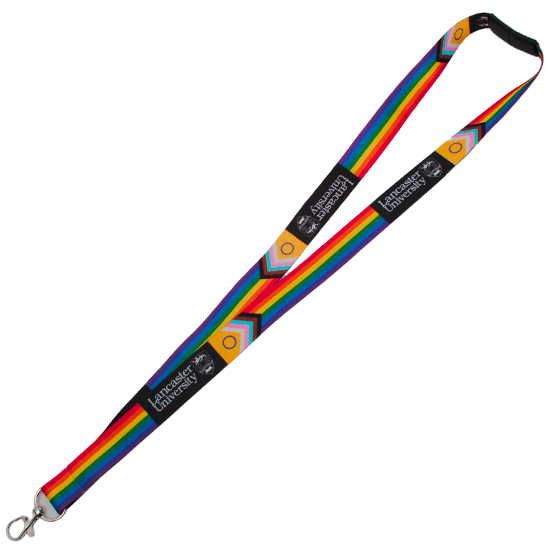Lancaster University Pride Progress Flag Lanyard
