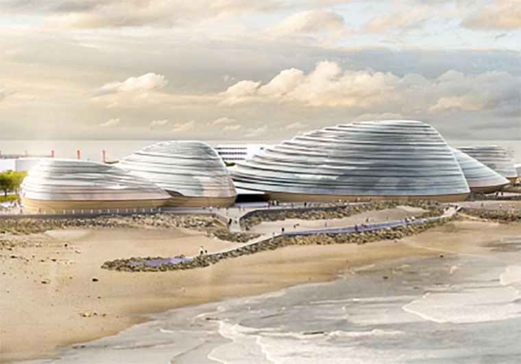 Arist's impression of Morecambe Bay's Eden Project North.
