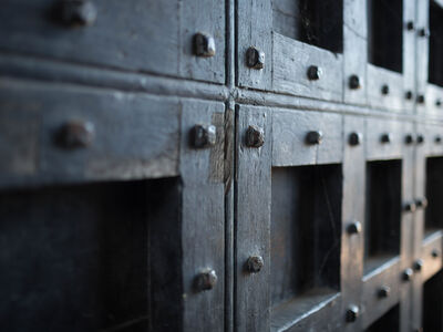 Old cell doors at Lancaster Castle