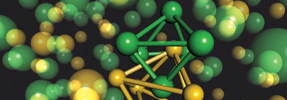A decorative model of molecular structure