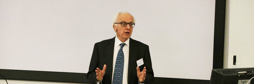 Professor Roger Kemp speaking at the workshop.
