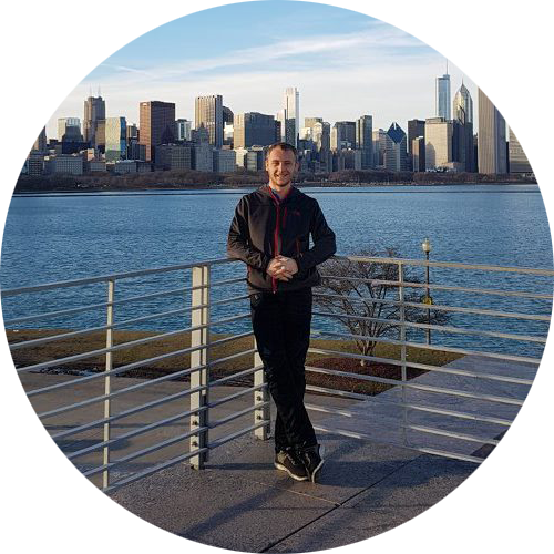 Kayman Lewis Johnson, stood by the Hudson River in New York