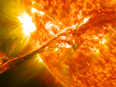 A solar flare