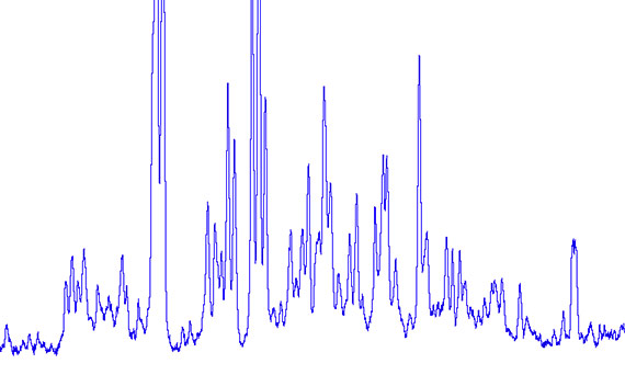 1D processed NMR data in Bruker TopSpin