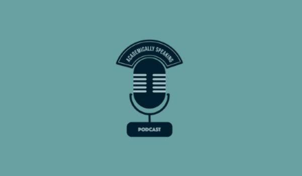 Logo of the Academically Speaking podcast