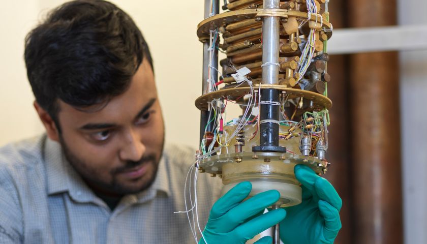 An academic examining Cryostat 6