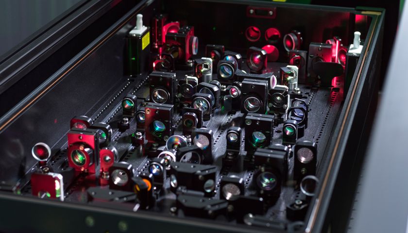 One of the beams in the labs