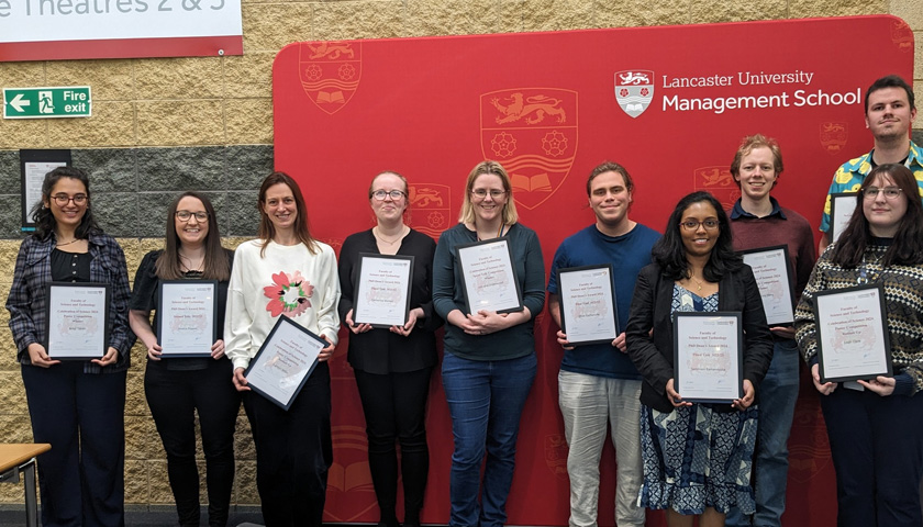 Celebration of Science PhD award winners