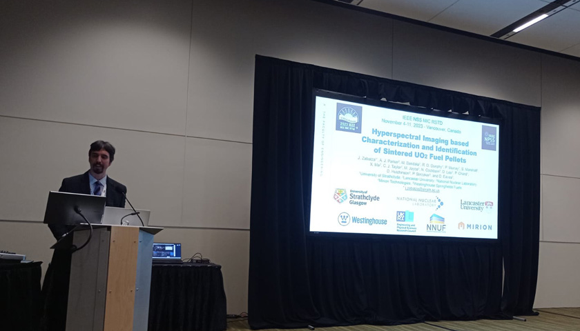 Dr Jamie Zabalta giving a talk at the IEEE conference