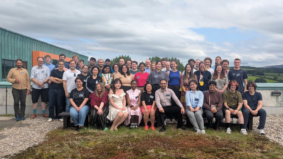 The delegates from pro2 2025 summer school on the InfoLab roof