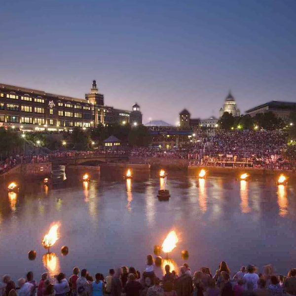 Physics at the Waterfire Festival