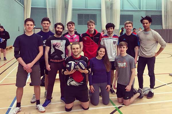 Furness students in the Sports Centre