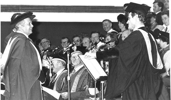 Portuguese President M&aacute;rio Soares visits Lancaster