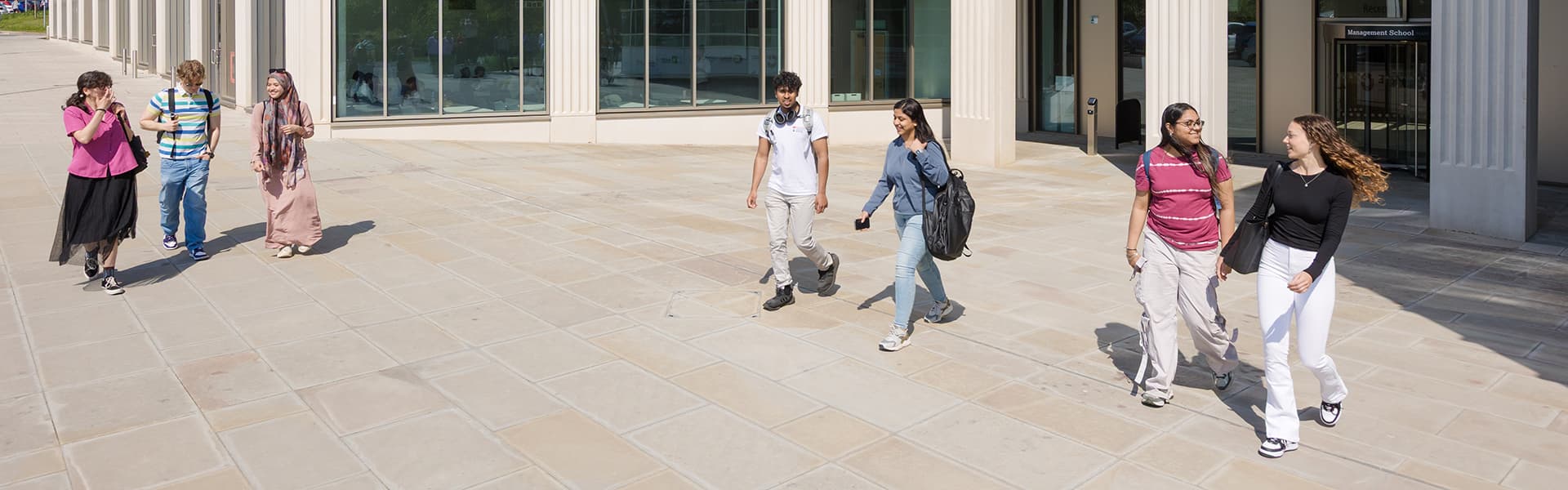 Group of Lancaster University Management School students.