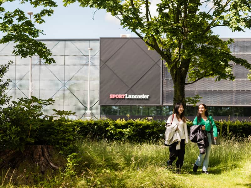 View of the Lancaster University Sports Centre. 