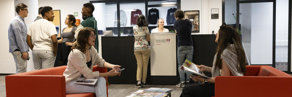 Students and staff at Lancaster University Ghana posing for a group photo