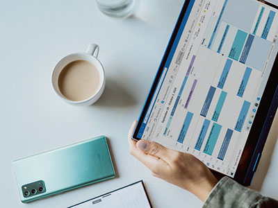 Teams calendars on an iPad.