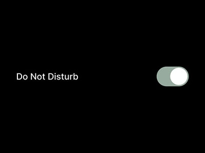 Do not disturb in iOS.