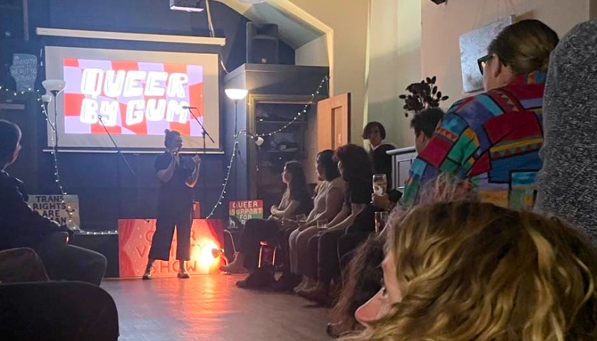 A Queer By Gum event taking place at The Gregson Centre.