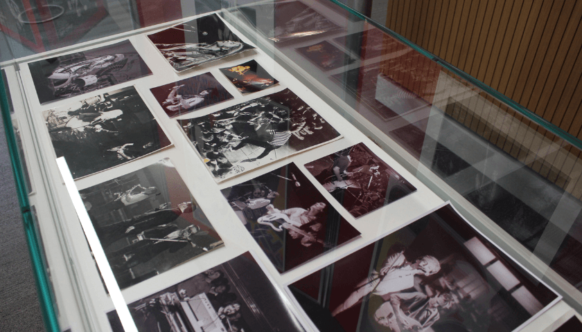 Images of performers in the great hall.