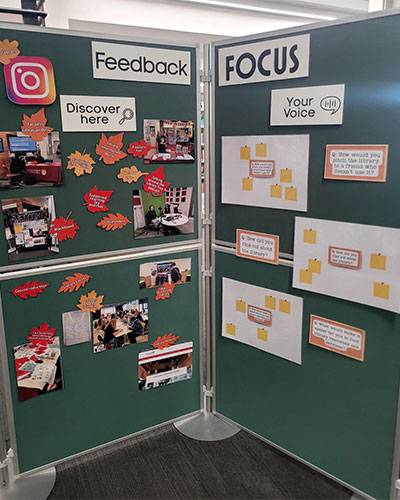 Feedback board in the library