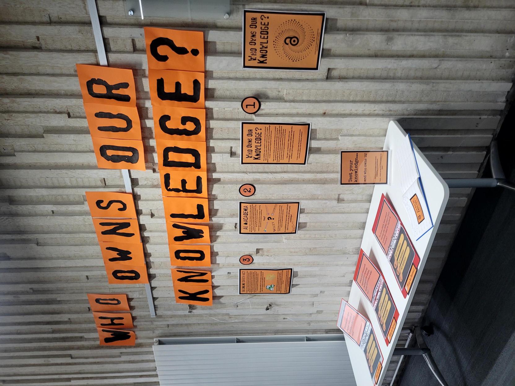 Who Owns Our Knowledge Exhibition