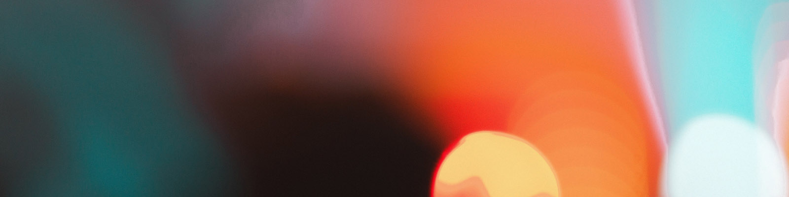 Abstract shapes and colours orange and blue