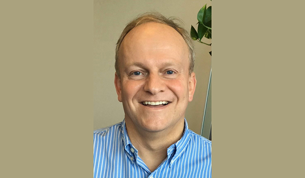 A man wearing a striped shirt