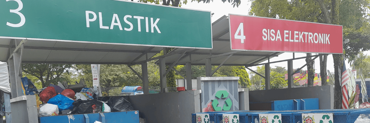 A recycling facility in Malaysia
