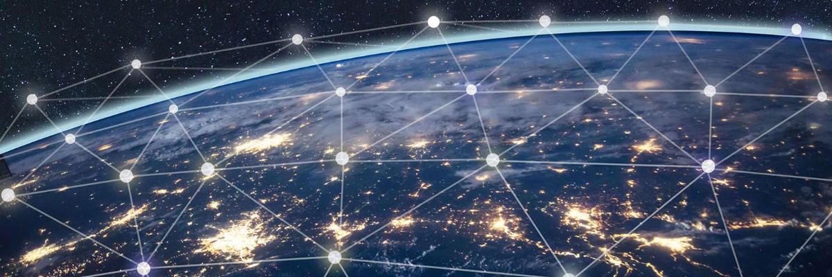 A view of earth from space