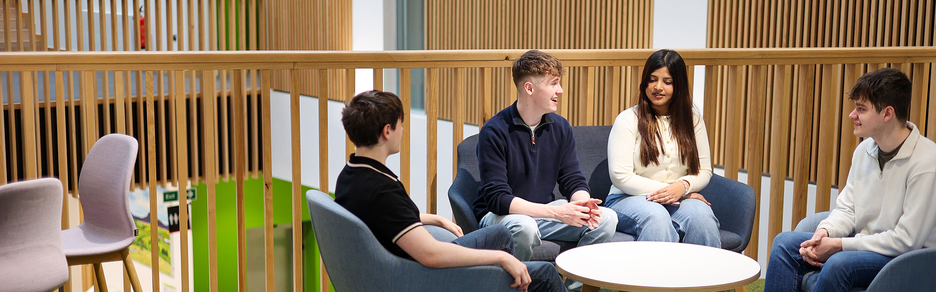 Four members of the Entrepreneurship Society