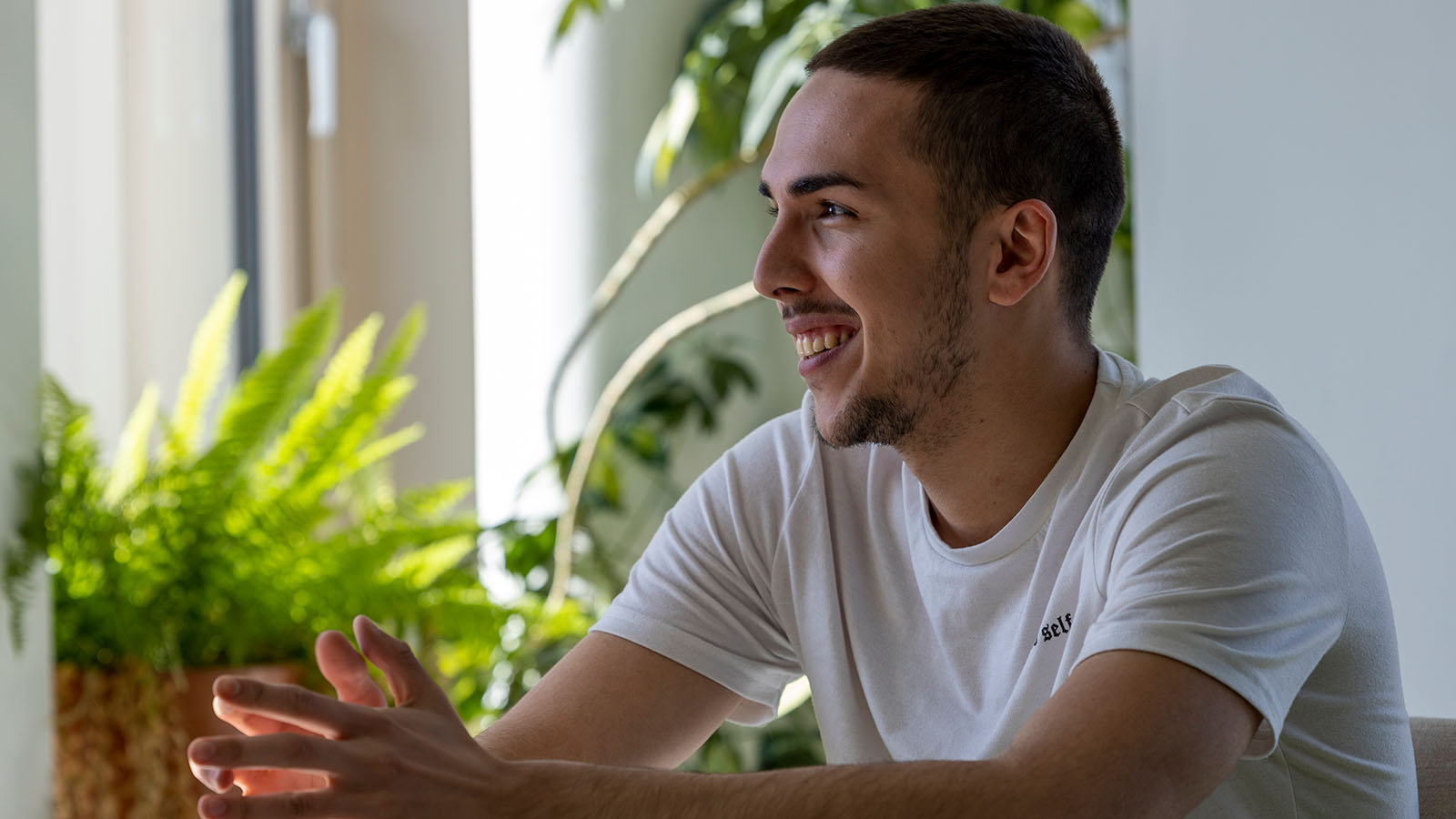 Alex in conversation