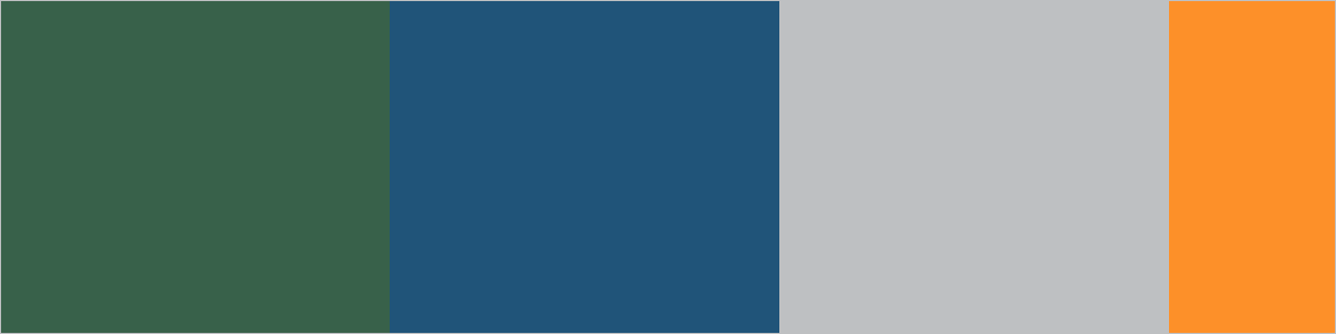 An image of four block colours representing the secondary colour palette