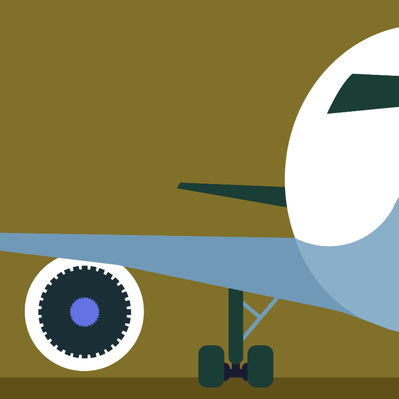 Airplane illustration 