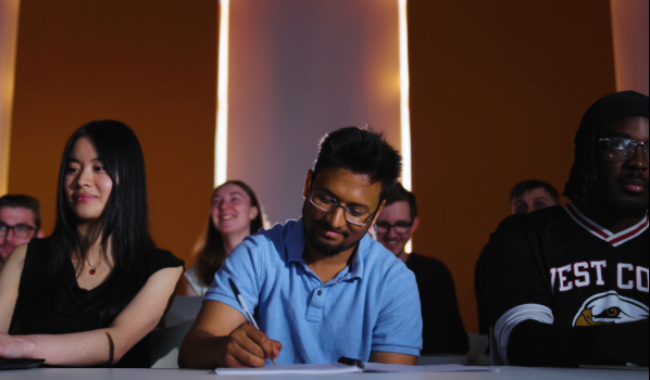 Students in lecture theatre