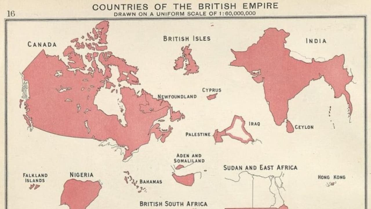 British Empire extent