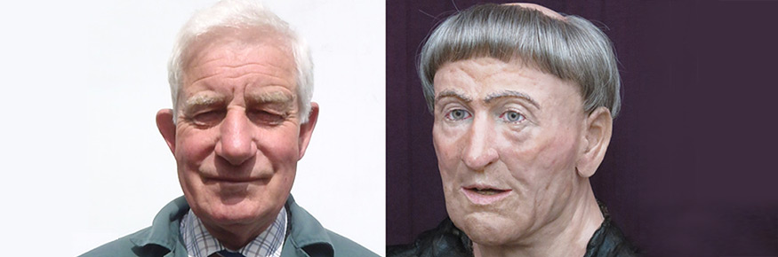 Peter Moore Dutton (left) and his medieval ancestor William Dutton