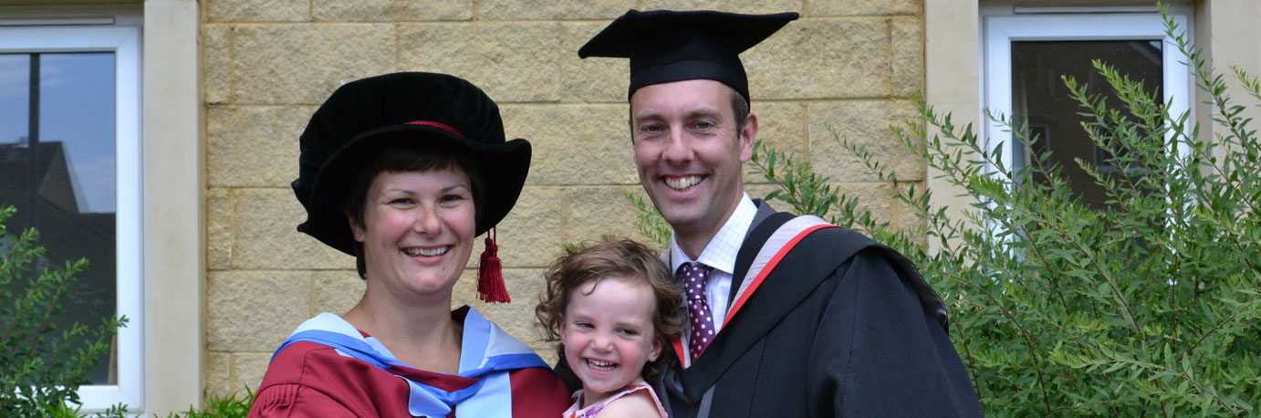 Neil Cheesbrough with his wife Charlotte and daughter Poppy 
