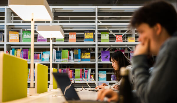 Red graphic image of a page