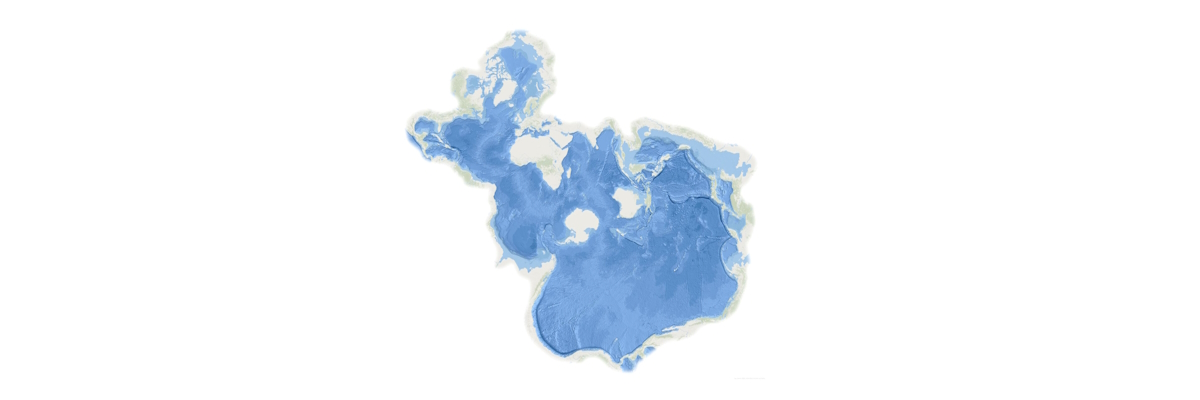 Spilhaus projection - World Ocean Map in a Square 