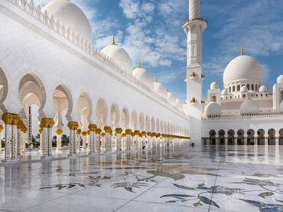 The external courtyard of a mosque